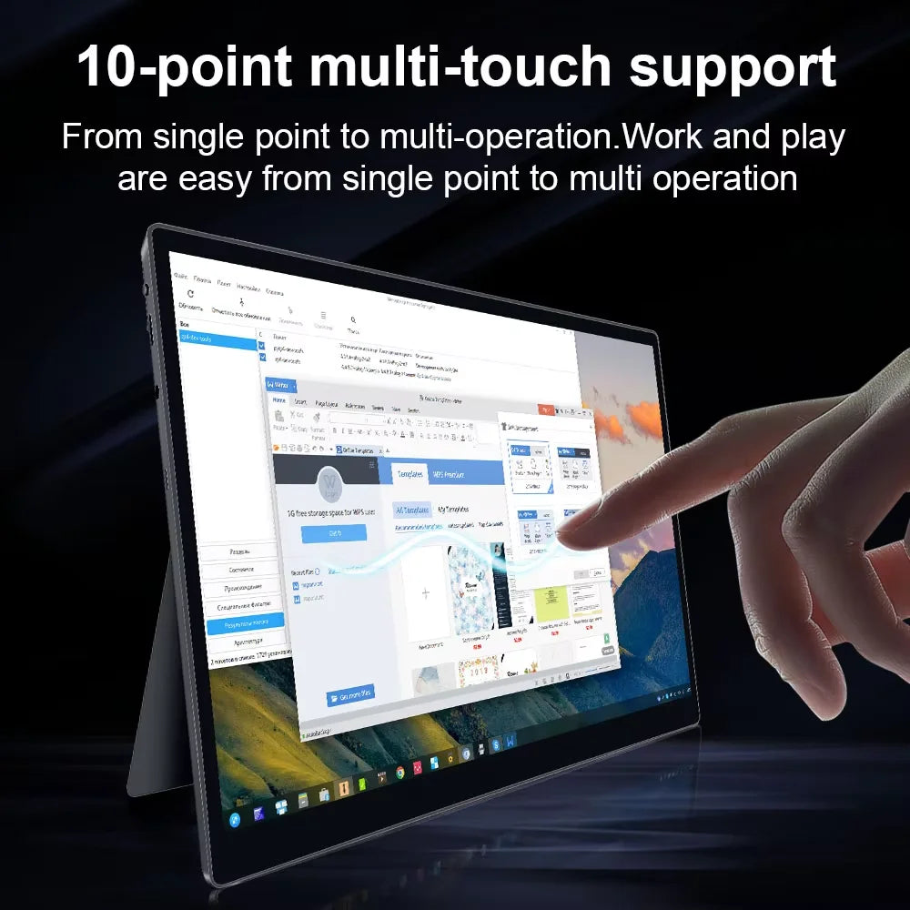 HAILESI Mobile Monitor 15inches 4K 3240x2160 Touch Panel 3:2 Screen Ratio High Brightness 450 nits IPS Gamut HDR Ultra-thin