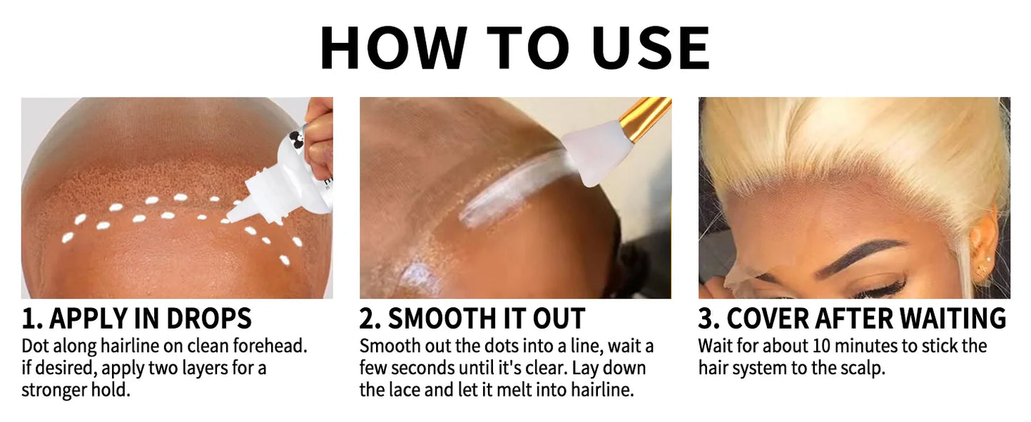 Wig Care Solution Spray for Synthetic Hair with Wig Shampoo Smooth Conditioner Wax Stick Lace Wig Adhesive Remover Styling Tools
