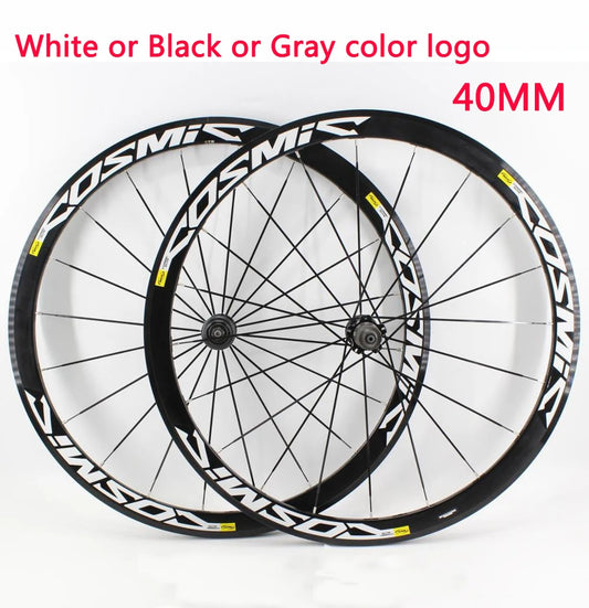 Newest 700C 40mm Road bike 6061 Aluminum alloy bicycle wheelset clincher rim Thru Axle center lock Disc brake hub for 8/9/10/11S