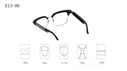 E13 Waterproof Cycling Glasses,Bluetooth Smart Glasses,Audio Call,Music,Bluetooth Headset,Sunglasses, Anti-blue Light Glasses