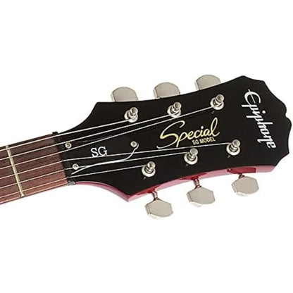 SG Special Electric Guitar Cherry for Rock and Blues Performances with Rich Tone Smooth Playability and Premium Finish for Prof