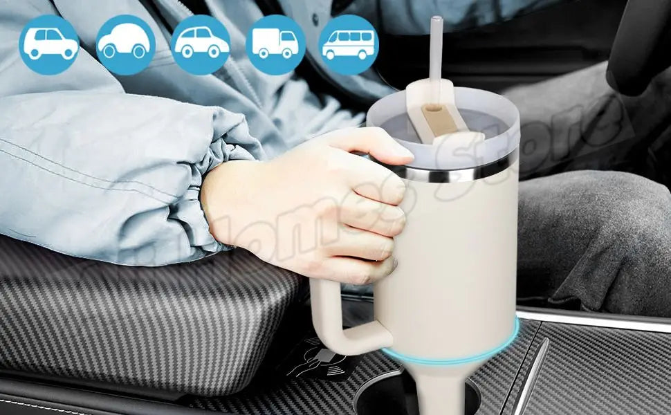 Thermal Mug 1200ml 40oz Handle Tumbler Insulated Car Travel Mug Vacuum Sublimation Stainless Steel H2.0 Flow State Tumbler Cup