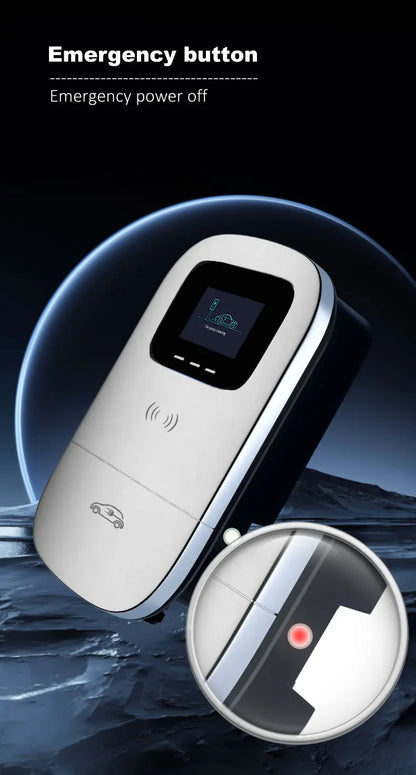 JIGU Type2 Electric Vehicle Charging Station 3 Phase 380V Type 2 EV Charger Charger APP WIFI 22KW Wallbox 5 meters Electric Car