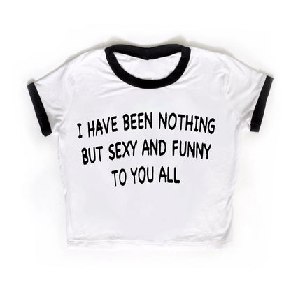 Japanese 2000s Style Y2k Crop Top Sexys T-shirt Vintage Goth Letter Summer Woman Korean Popular Streetwear Tanks & Camis Clothes