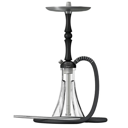 MattPear Simple Hookah Shisha Set 304 Stainless Steel 56cm single tube Large Hookah Shisha Set With Bottle