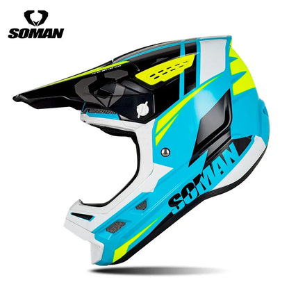 2025 SOMAN Professional Racing Motocross Helmet Off Road Helmet Motorcycle Cartoon Childrenr ATV Motorcycle MTB Helmet