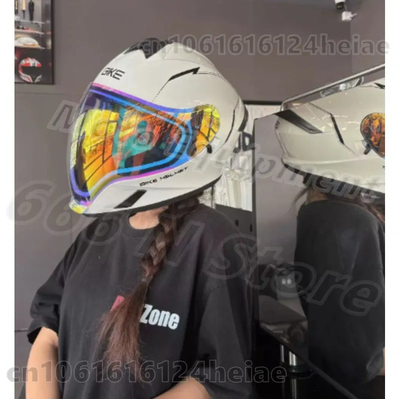 Qike Helmet FP02 Ghost Face Helmet Motorcycle Helmet Lenses Riding Equipments Visor Replacement Parts