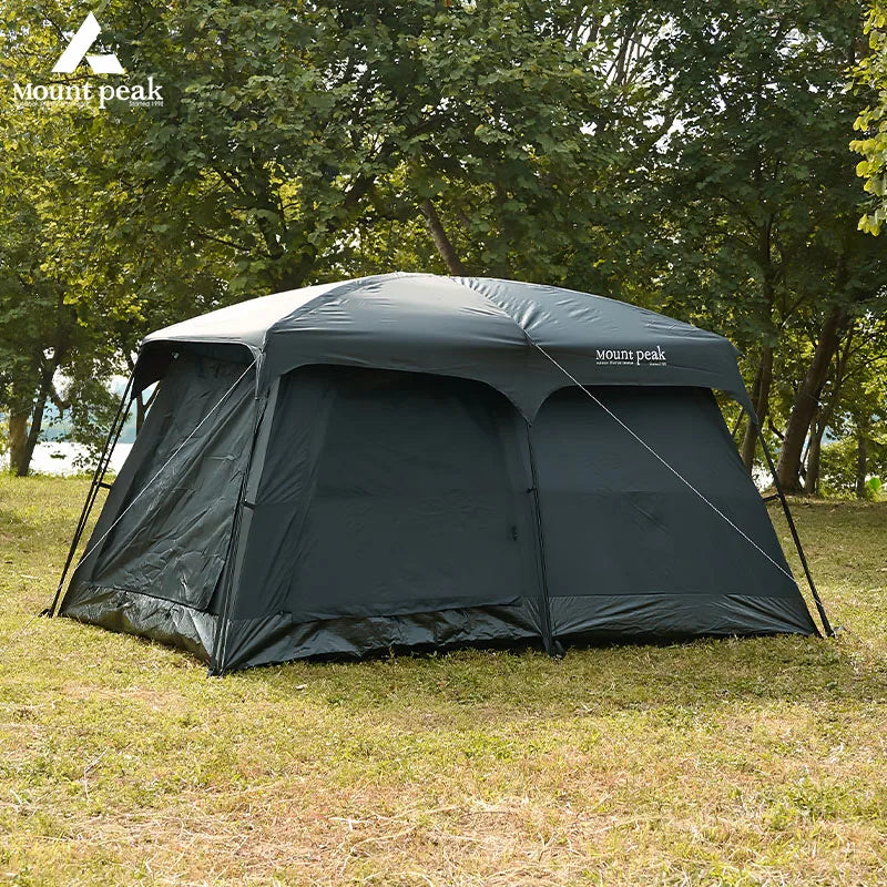 Mount Peak offers two-bedroom tents that can accommodate 5-8 people, and outdoor camping park family tents with sunshades.