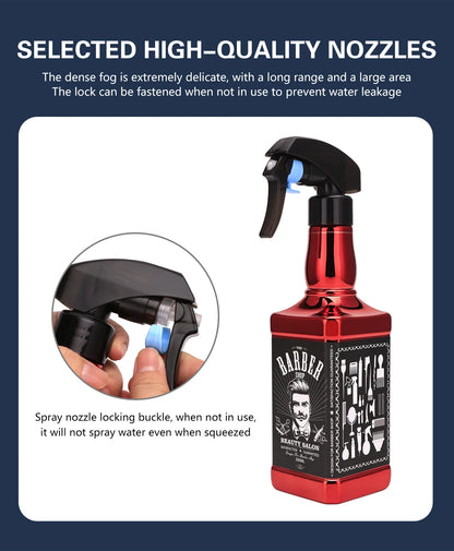 Professional Salon Barber Spray Bottle Refillable Fine Mist Empty Watering Can Water Sprayer Barbershop AccessoriesHair Tools