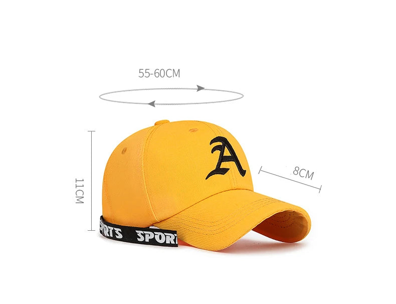 Fashion Men Women Baseball Caps Hip Hop Sports Casual Trucker Caps Cotton Snapback Hat Outdoor Sun Hats for Adult Headwear