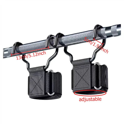 1 Pair Pull Up Assist Hooks Home Gym Stretching Aid for Deadlifts Non-Slip Workout Hooks Fitness Training Accessories