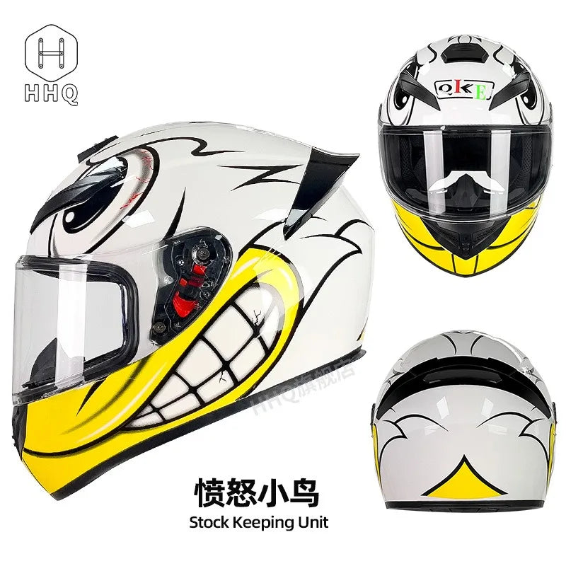 New Bluetooth motorcycle helmet for men and women, full coverage, anti-fog, full face motorcycle helmet