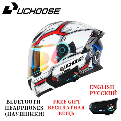 Free headphones High Quality DOT Motorcycle Helmet Four Seasons Motocross Racing Modular Flip Up Men Women Off Road Helmet
