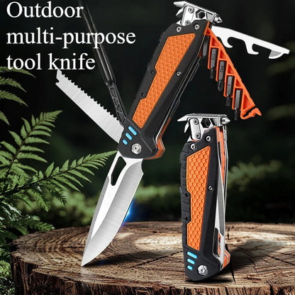 2025 New Outdoor Popular Multi Functional Folding Combination Tool for Convenient Camping and Hiking EDC Survival Equipment