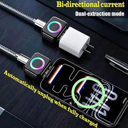 KEBIDUMEI 140W Type-C Charging Adapter Universal Separator Anti-Overcharge for Safe Overnight Charging Smart Auto Stop Charging