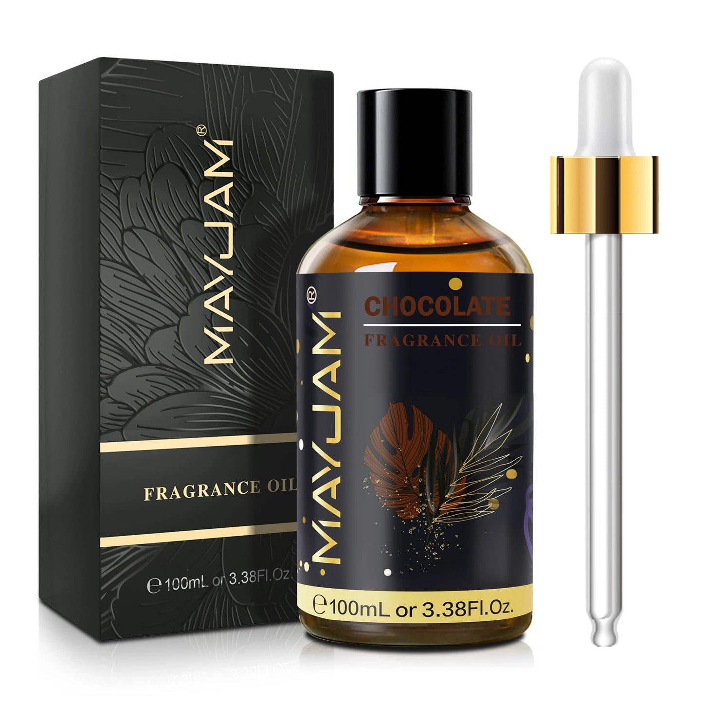 MAYJAM 100ml Fragrance Oil White Santal Amber Chocolate Moroccan Rose Aromatic Essential Oil for Humidifier Diffuser Gift Box