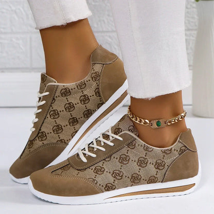 Women Thick Soled Cross Round Head Thin Fashion Shoes Women Comfortable  Breathable Casual Wear-resistant Shoes Zapatos De Mujer