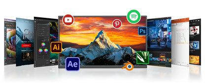 15.6 inch Triple Screen Extender for Laptop Mini PC 1080 FHD IPS External Extension Portable Dual Monitor For MAC Windows Chrome