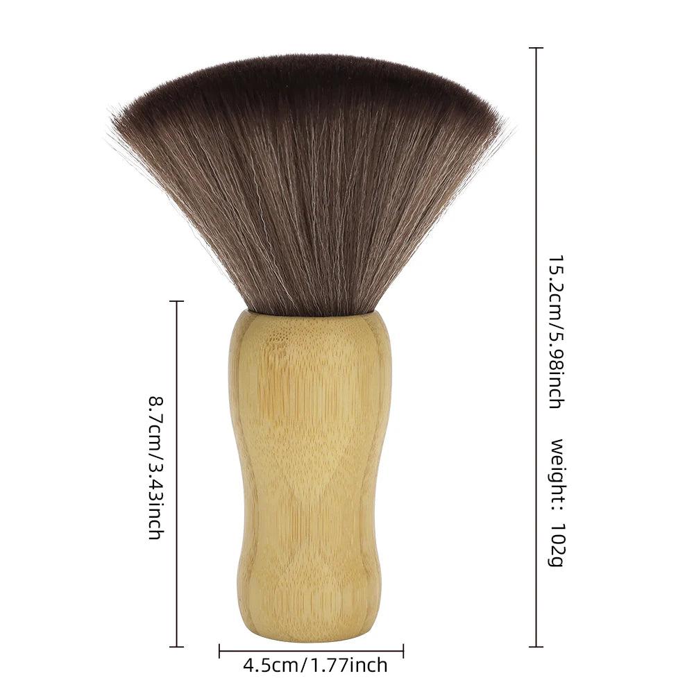 Professional Barber Duster Neck Face Brushes Hair Clean Soft Black Hairbrush Salon Cutting Hairdressing Styling Make Tools