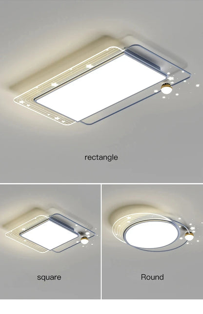 Modern Simple LED Ceiling Lamp Home Decor Bedroom Study Fixture Creative Dining Living Room Lights Children's Room Chandelier