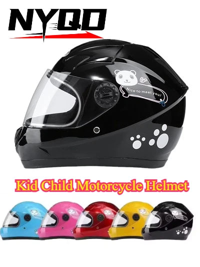 Kid Child Motorcycle Helmet Detachable Full Face Helmet Suitable All Seasons Children Sports Safety Protection Helmets