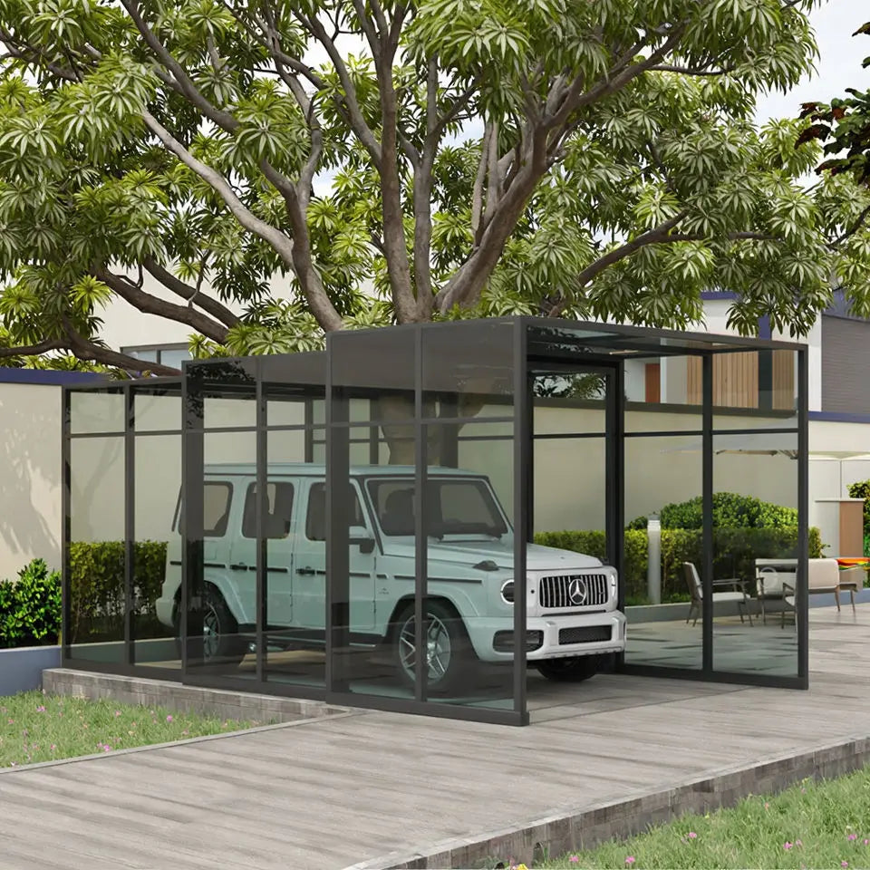 Any Size Custom Retractable Foldable Carport Heavy Home Villa Patio Durable Waterproof Windproof Sun Shade Car Garage Safe Tough