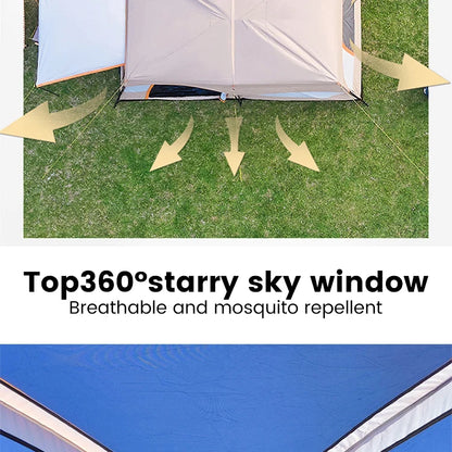 Sonuto Tent outdoor camping overnight two-bedroom portable thickened field awning camping equipment family gathering