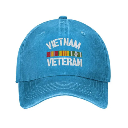 Custom Fashion Cotton Vietnam Veteran Pride Service Ribbon Baseball Cap for Women Men Breathable Dad Hat Sports