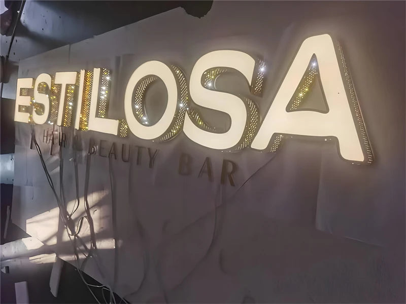 Custom Made Front Lit & Side Lit LED Channel Letters Signs Perforated Shop Signs Exterior Use