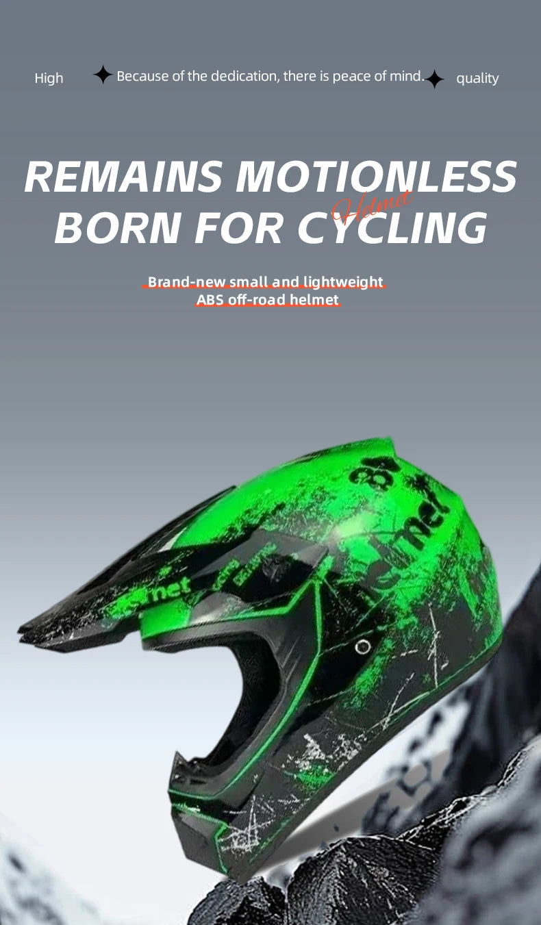 High Quality Motorcycle Off Road Racing Helmet ATV Forest DH Mountain Bike Full Helmet DOT Approved