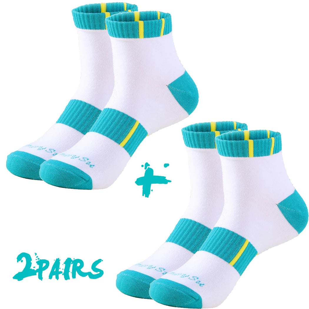 2 Pairs/Lot Running Socks Men Sport Outdoor Casual Cotton Red Stripes Compression Black Colorful Sock Male Gifts 21 Colors