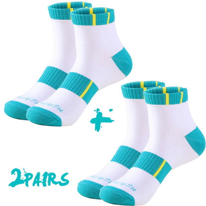 2 Pairs/Lot Running Socks Men Sport Outdoor Casual Cotton Red Stripes Compression Black Colorful Sock Male Gifts 21 Colors