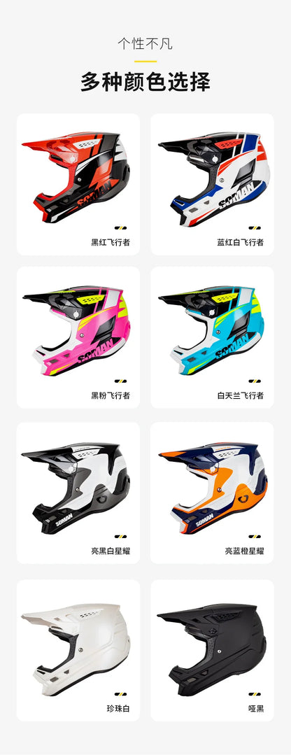 2025 SOMAN Professional Racing Motocross Helmet Off Road Helmet Motorcycle Cartoon Childrenr ATV Motorcycle MTB Helmet