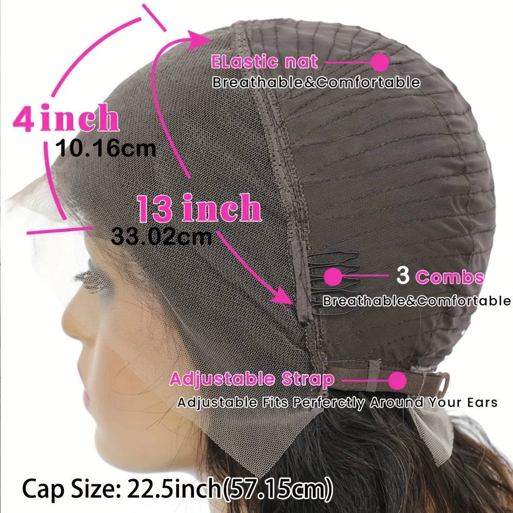 13x4 Straight Lace Front Wigs Human Hair 200% Density Hd Transparent 40 Inch Straight Frontal Wig for Women Straight Wigs