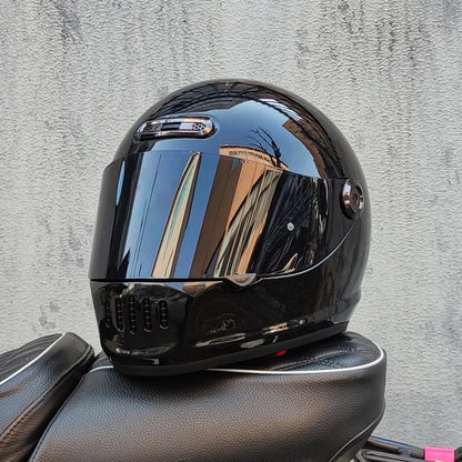 ORZ Classic Design Retro Full Face Motorcycle Helmet DOT Approved Adult Off Road Motorcycle Helmet Capacite Casco Moto