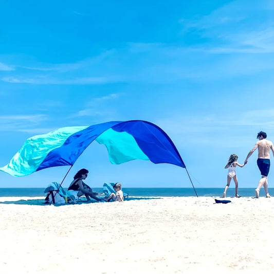 Portable Beach Canopy, Lightweight Sun Shade Shelter, UPF50+ UV Protection Beach Tent for Family, Camping,