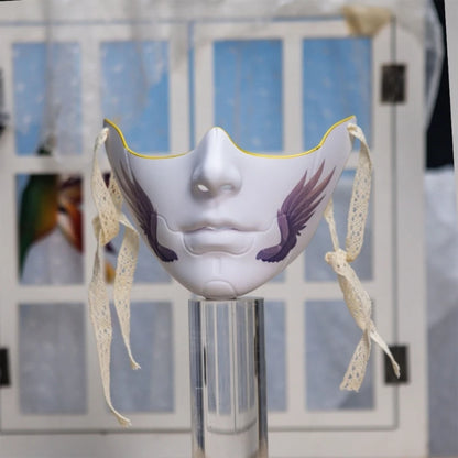 Unisex Masquerade Mask Beauty Mask Cosplay Mask Mechanical Half Face Mask for Carnival Halloween Dress up Party Mask