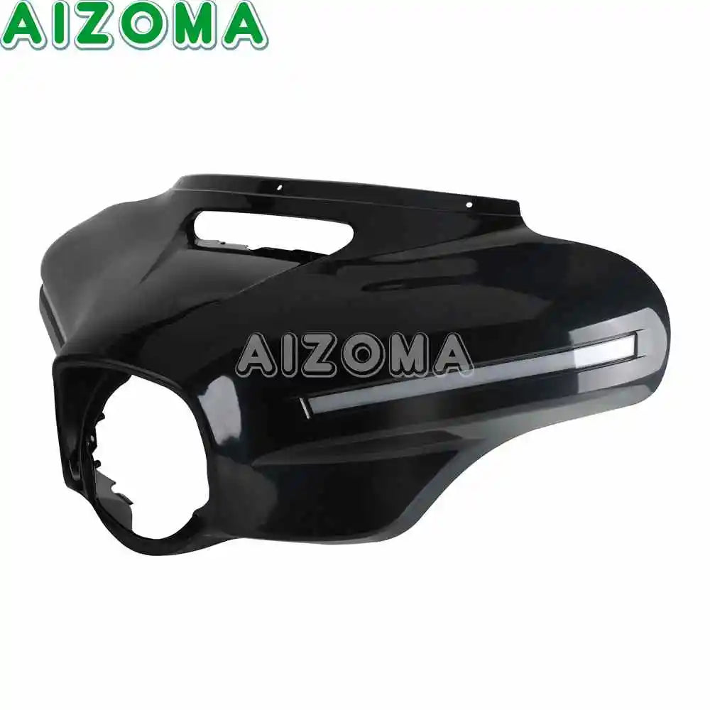 12V Motorcycle Bawting Fairing LED Front Light Mask Cowl Cover For Harley Street Glide CVO SE FLHXSE FLHXST FLHX/I FLHXS 2014-24