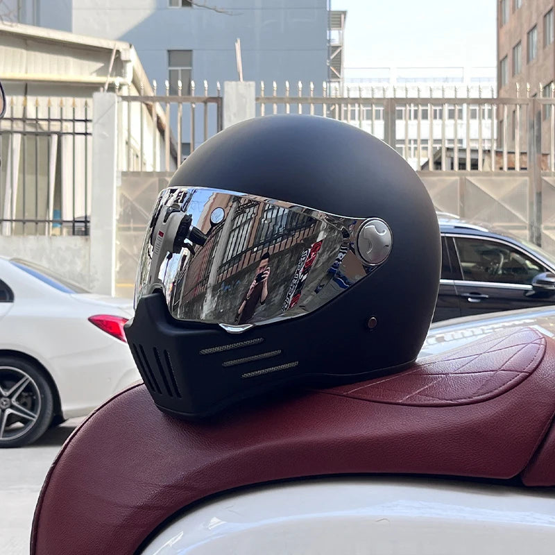 ORZ-728 Full Face casco moto Helmet Vintage Chopper Retro Helmet capacete de motocicleta modular helmet DOT