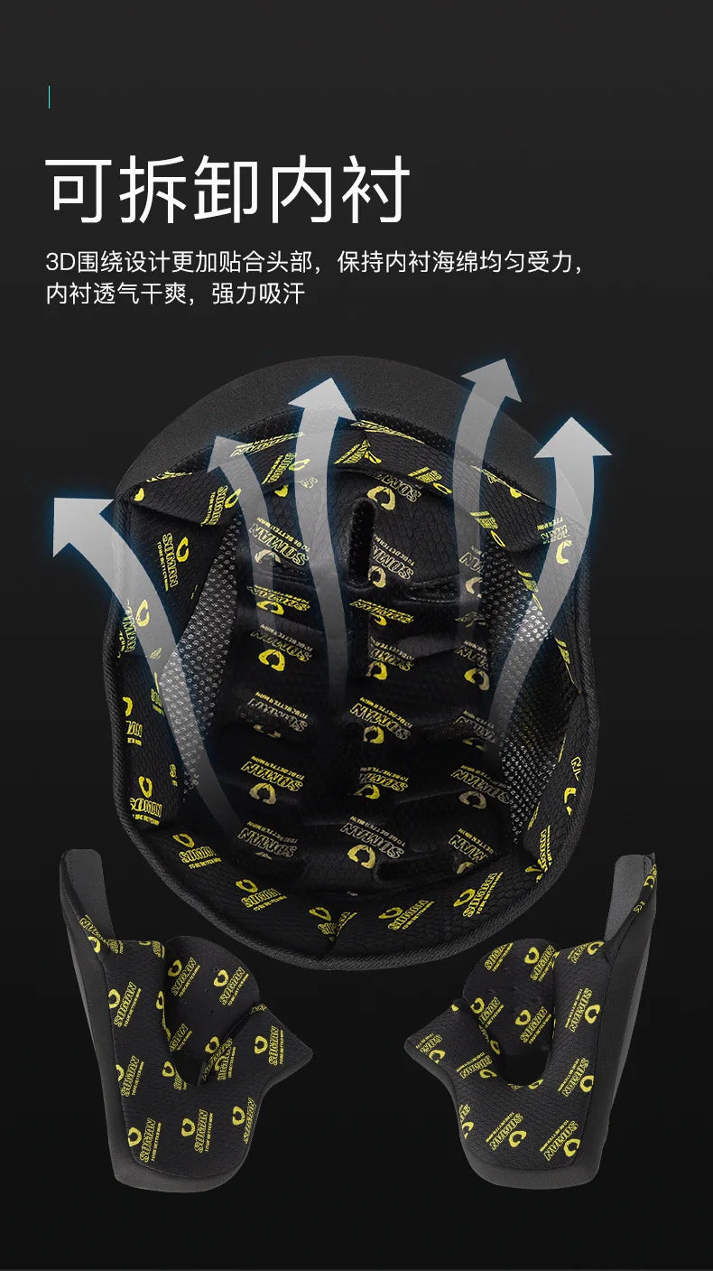 SOMAN Modular Helmet Flip Full Face Motorcycle Helmet Dual Visor Lens Racing Casco casque moto approved 오토바이핼멧