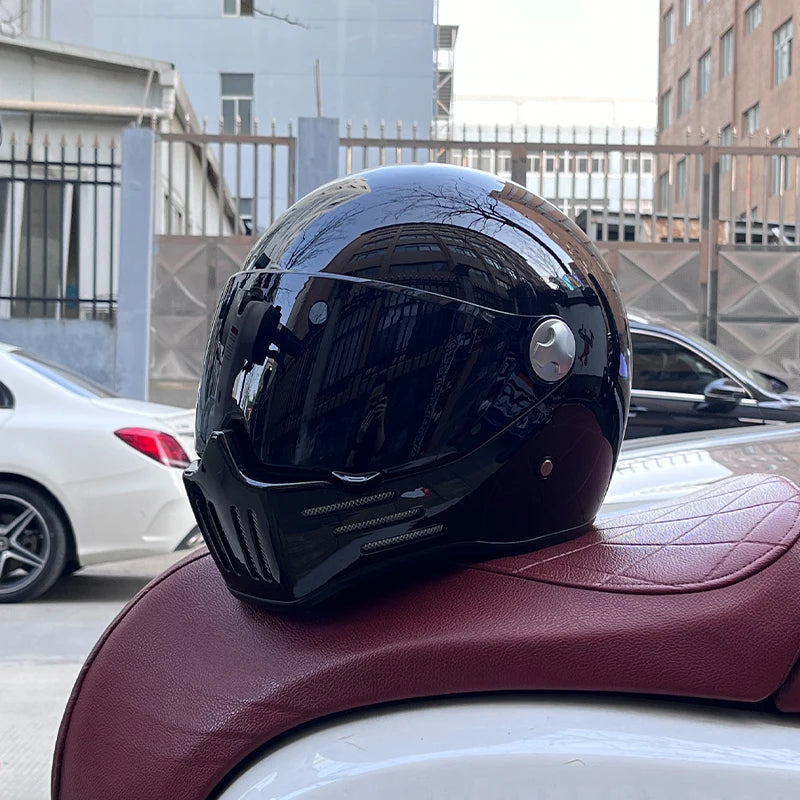 ORZ-728 Full Face casco moto Helmet Vintage Chopper Retro Helmet capacete de motocicleta modular helmet DOT
