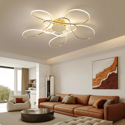Chrome/Gold Plated Modern LED Chandelier for Living Room Lamp Bedroom Ceiling Chandeliers AC 90-260V Home Deco Light Fixture