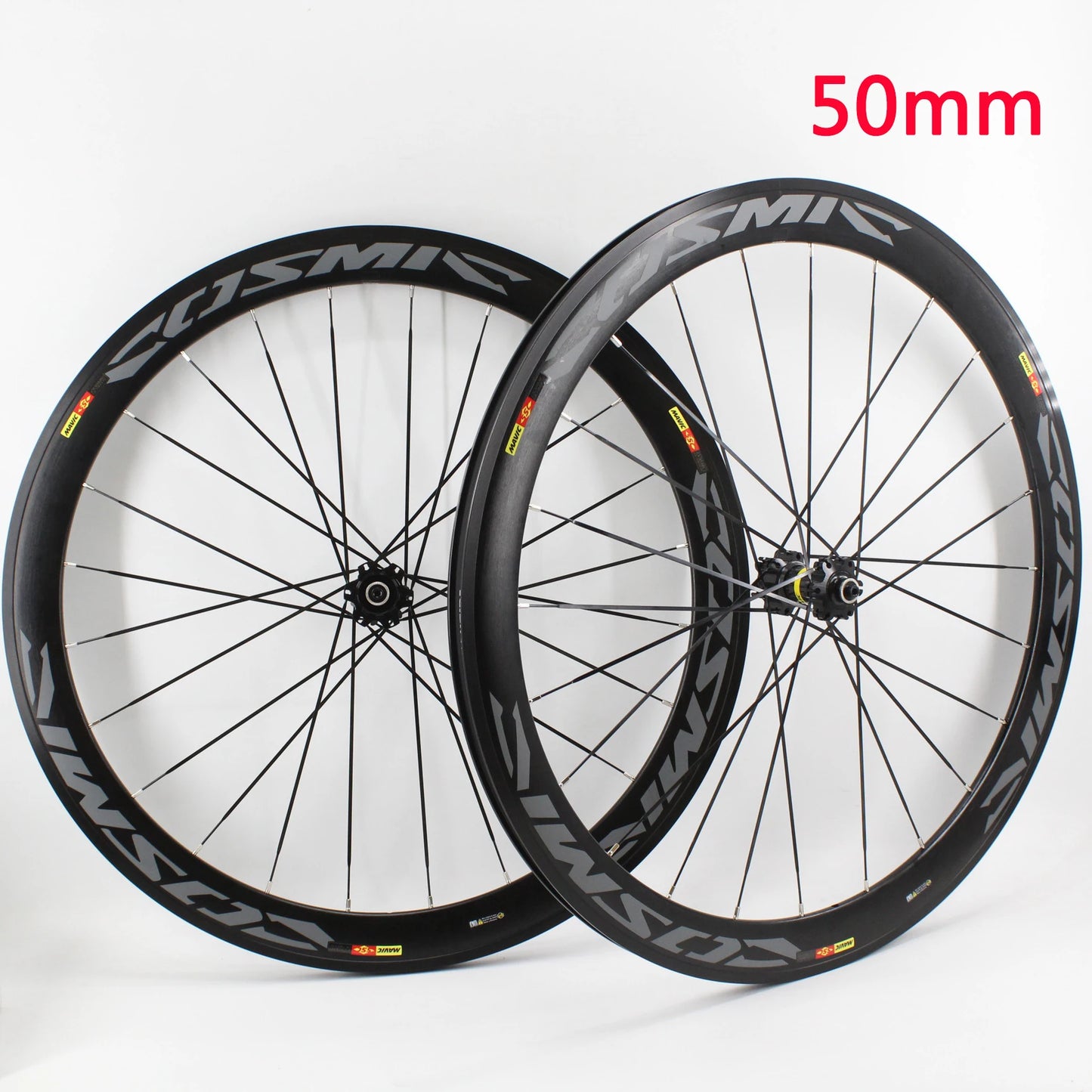New White Black Gray 700C 50mm Road bike alloy bicycle wheelset clincher rims V Disc brake Thru Axle center lock hubs wheels