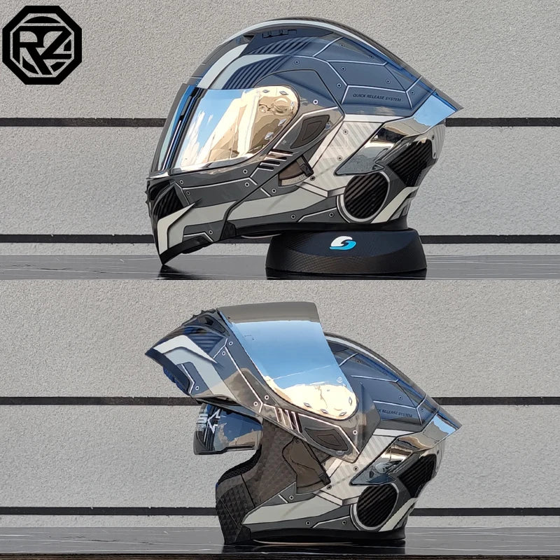 Flip Up Motorcycle Helmet Double lens full face helmet High quality DOT approved Moto cascos motociclistas capacete