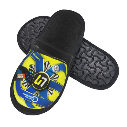 Custom British Lando Norris Racing Driver Guest Slippers for Spa Women House Slipper