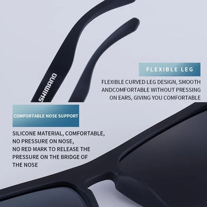 Classic Square Polarized Unisex Outdoor Sports Sunglasses for Fishing Hunting Cycling Driving Mountaineering UV400Anti-glare