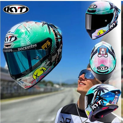 KYT TT TT-REVO NEW Moto Helmet Full Face Helmet Racing Helmet Anti-Fog Off Road Lightweight Capacete Motocross Casco Moto Casque