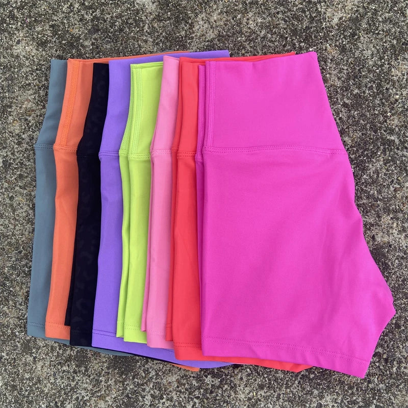 High Waist Yoga Shorts Gym Sports Shorts Women Plus Size Tight Short Leggings Stretchy Comfortable Running Cycling Sportswear