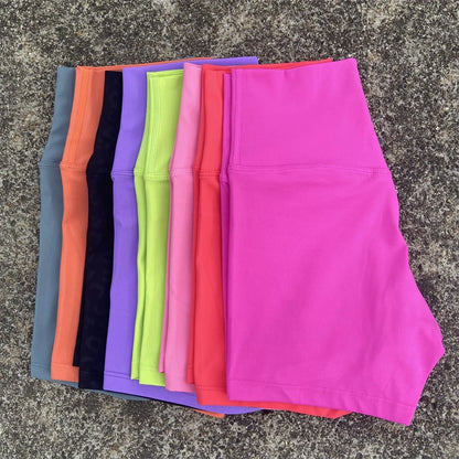 High Waist Yoga Shorts Gym Sports Shorts Women Plus Size Tight Short Leggings Stretchy Comfortable Running Cycling Sportswear
