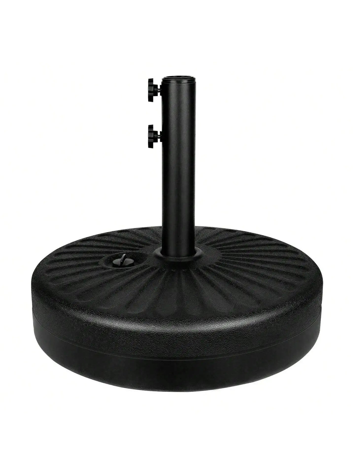 50LBS Round Umbrella Base Water Filled With Steel Umbrella Holder, Heavy Duty Fillable Umbrella Base Stand For Outdoor, Patio, L